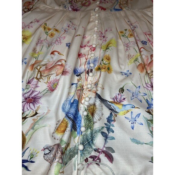 Dalia MacPhee Women's Pink Floral Button-Down Belted Dress Size XL NWT - Picture 3 of 16